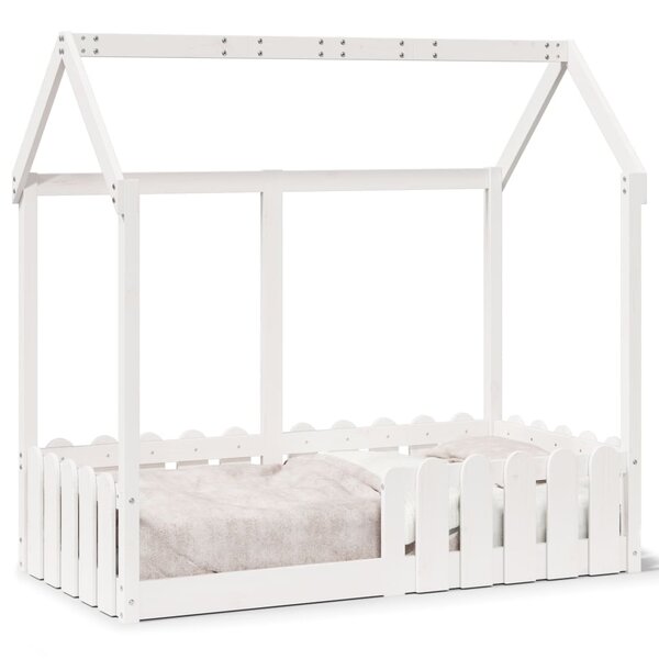 vidaXL Cadre de lit d'enfants forme de maison sans matelas 70x140 cm