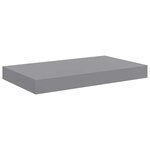 vidaXL Étagères murales flottantes 4 Pièces Gris 40x23x3 8 cm MDF