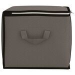 vidaXL Boîte de rangement avec fenêtre latérale transparente 6 pc Gris