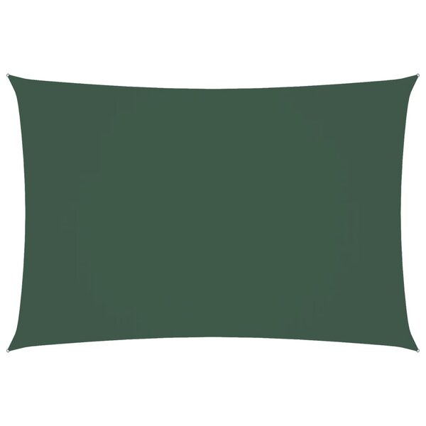 vidaXL Voile de parasol tissu oxford rectangulaire 2 5x4 5m vert foncé