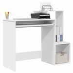 vidaXL Bureau avec tiroir Blanc 106 x 41 x 88.5 cm Bois d'ingénierie