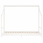 vidaXL Cadre de lit d'enfant blanc 2x(90x190) cm bois de pin massif