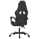 vidaXL Chaise de jeu avec repose-pied Noir et camouflage Similicuir