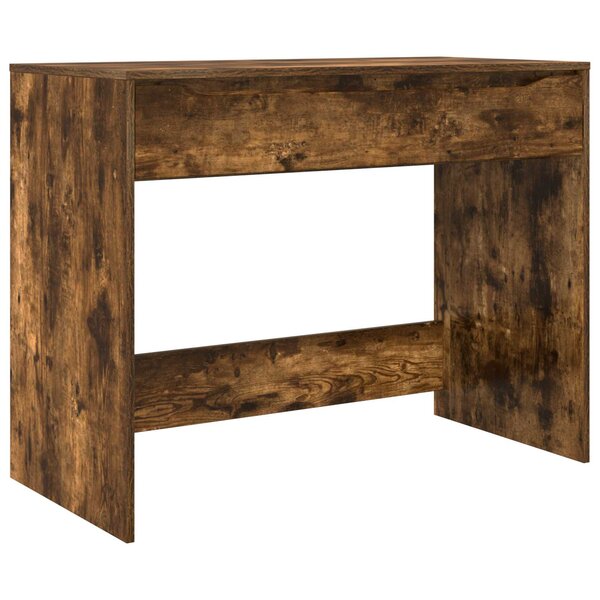 vidaXL Bureau avec tiroir avec tiroir Chêne Fumé 100 x 50 x 78 cm
