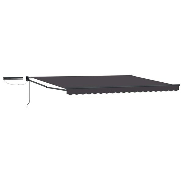 vidaXL Auvent rétractable électrique Anthracite 4 5 × 3 m