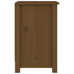 vidaXL Table de chevet Marron miel 40x35x55 cm Bois de pin solide
