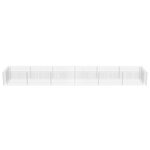 vidaXL Lit surélevé à gabion Acier galvanisé 540x90x50 cm