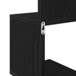 vidaXL Étagère d'angle Chêne noir 20 x 20 x 127.5 cm Bois d'ingénierie