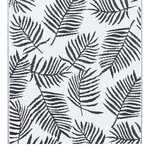 vidaXL Tapis d'extérieur Blanc et noir 190x290 cm PP