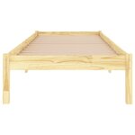 vidaXL Cadre de lit bois de pin massif 100x200 cm
