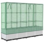 vidaXL Jardinière surélevée avec housse aspect rotin 160x40x138 cm