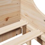vidaXL Cadre de lit sans matelas 140x200 cm bois massif de pin