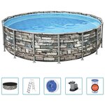 Bestway Ensemble de piscine Power Steel 488x122 cm