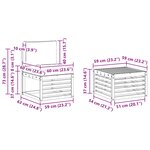 vidaXL Ensemble de canapés d'extérieur 5 pc Naturel et Beige