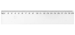 Règle Plate Antitache Graduée Plastique 20 cm Transparent WONDAY
