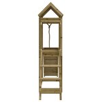 vidaXL Maisonnette de jeu avec mur d'escalade bois de pin imprégné