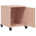 vidaXL Table de chevet rose 36x38 5x43 5 cm acier