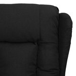vidaXL Fauteuil inclinable Noir Tissu