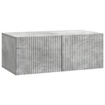 vidaXL Meuble TV mural 78 5 x 41 x 30 cm Gris béton Bois d'ingénierie
