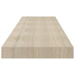 vidaXL Étagères murales flottantes 4 Pièces chêne 120x23 5x3 8 cm MDF