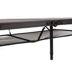 Bo-camp table de camping pliable melrose 120x80 cm aluminium
