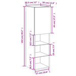vidaXL Meubles TV avec lumières LED 2 Pièces chêne sonoma 30 5x30x102 cm
