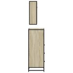 vidaXL Ensemble de meubles de salle de bain 3 Pièces chêne sonoma