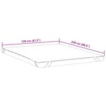 vidaXL Protège-matelas blanc 120x220 cm imperméable