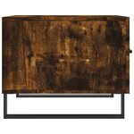 vidaXL Tables basses 2 Pièces chêne fumé 50x50x40 cm bois d'ingénierie