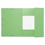 Chemise à élastiques Maxi capacity carte lustrée 425gm2 - A4 - Tilleul EXACOMPTA