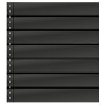 Feuilles de classement Omnia Lindner à 7 bandes pour timbres-poste. Fond - Noir