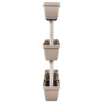 vidaXL Jardinières 6 Pièces 100 cm Taupe