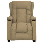 vidaXL Fauteuil Cappuccino Similicuir