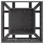 vidaXL Braise Noir 60 x 60 x 30 cm Acier