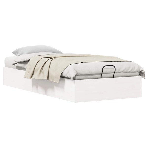 vidaXL Cadre de lit ottoman avec rangement Blanc 80 x 200 cm