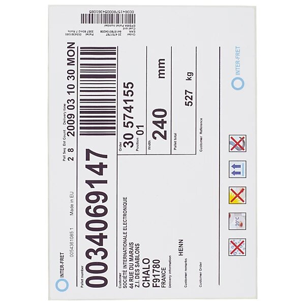 Étiquette d'expédition ultra adhésive 210x148 5 mm (lot de 200)