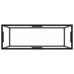 vidaXL Table console Transparent 100x35x75 cm Verre trempé