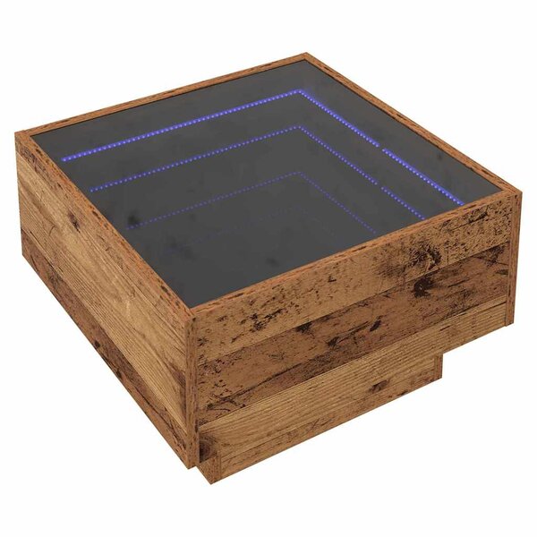 vidaXL Table basse Bois ancien 50 x 50 x 30 cm Bois d'ingénierie