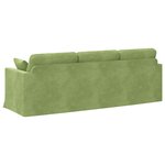 vidaXL Canapé Vert clair 228 x 78 x 80 cm Velours