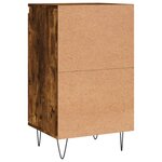 vidaXL Buffet chêne fumé 40x35x70 cm bois d'ingénierie
