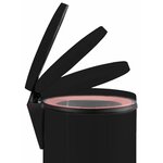 Hailo poubelle à pédale pure taille m 12 l noir 0517-060