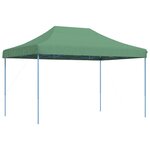 vidaXL Tente de réception pliable escamotable vert 410x279x315 cm