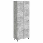 vidaXL Ensemble de Meubles 2 Pièces Gris béton Bois d'ingénierie