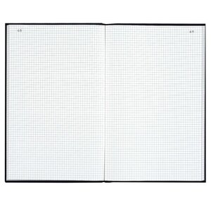 Registre 35x22,5cm 5x5 folioté 300 pages Noir toilé EXACOMPTA