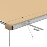 vidaXL Auvent de camping-car et caravane 2 4x3x2 15 m Beige