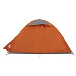 vidaXL Tente de camping à dôme 2 personnes orange imperméable