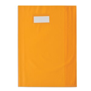 Protège-cahier Styl'SMS 24x32 cm pvc 120 avec Porte-étiquette Orange OXFORD