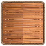 vidaXL Ensemble de salle à manger pour jardin 3 Pièces Beige et crème