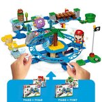 Lego 71400 super mario set d'extension la plage du maxi-oursin  avec figurines yoshi  dauphin  jouet enfants +7 ans