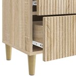 vidaXL Cabinet de chevet 2 Pièces Chêne Sonoma 43 x 34 5 x 48 cm